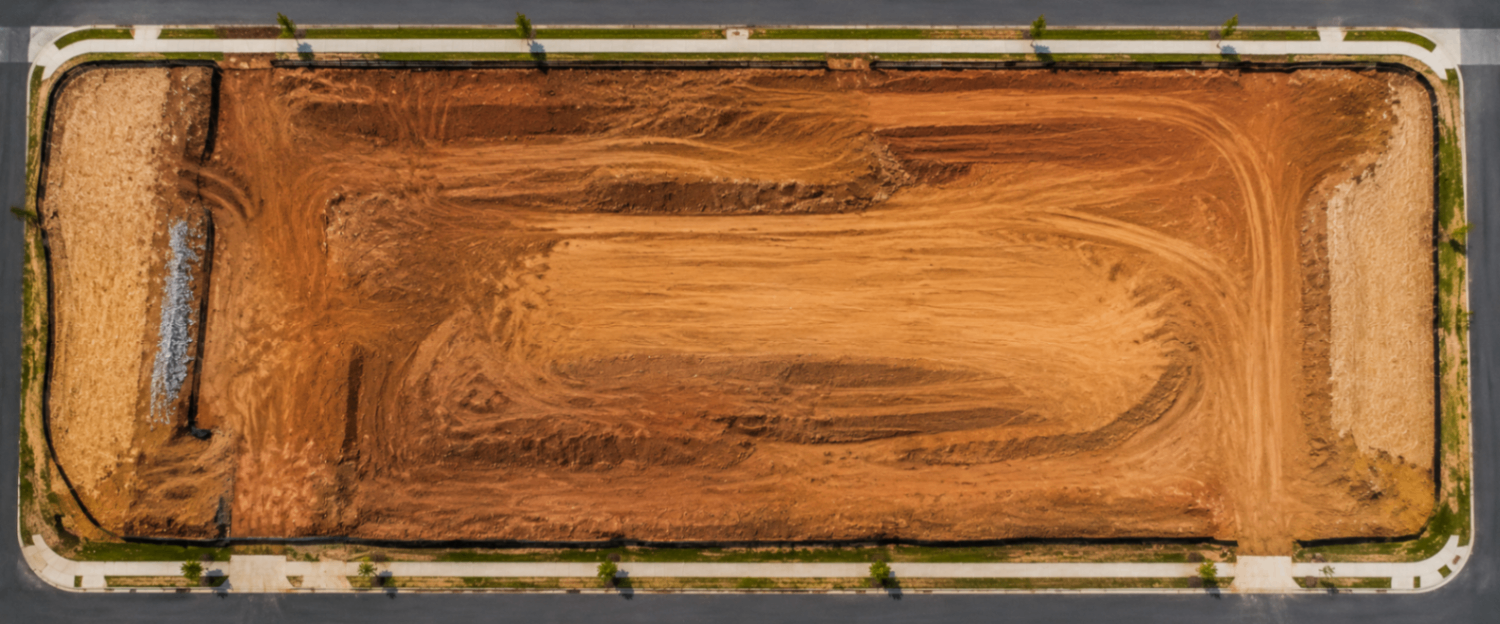TerraSouth Siteworks aerial job site view
